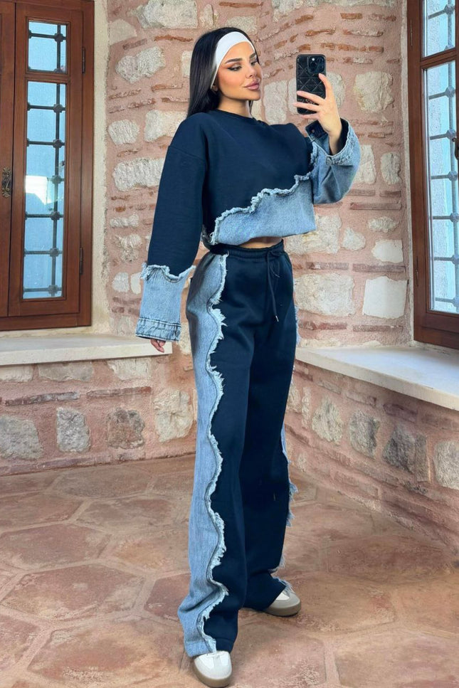 Fabiolla Denim Tracksuit