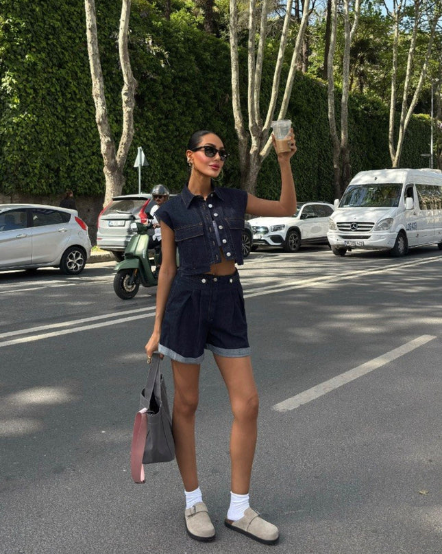 Kelly Denim Set Short & Jacket