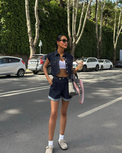 Kelly Denim Set Short & Jacket