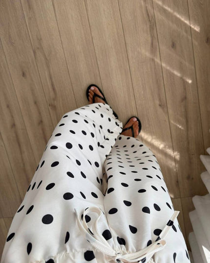 Polka balloon pants