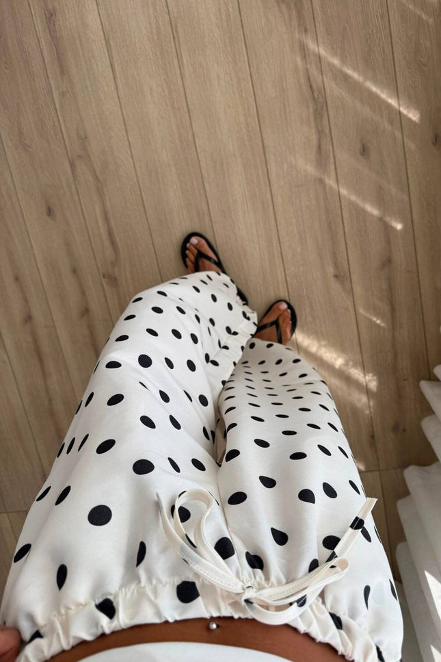 Polka balloon pants