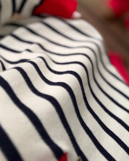 Red Polo-Collar Half-Zip Knit Sweater