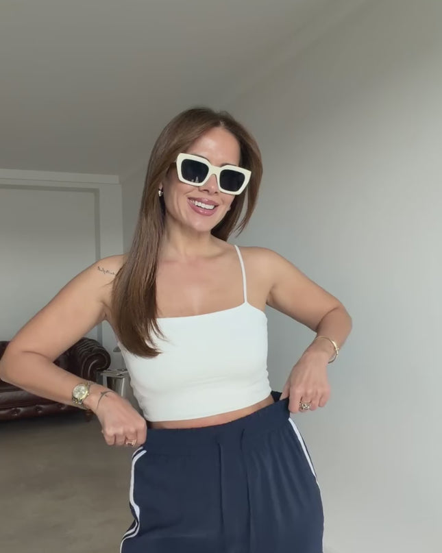 Melissa Striped Detail Blazer and Pants Set