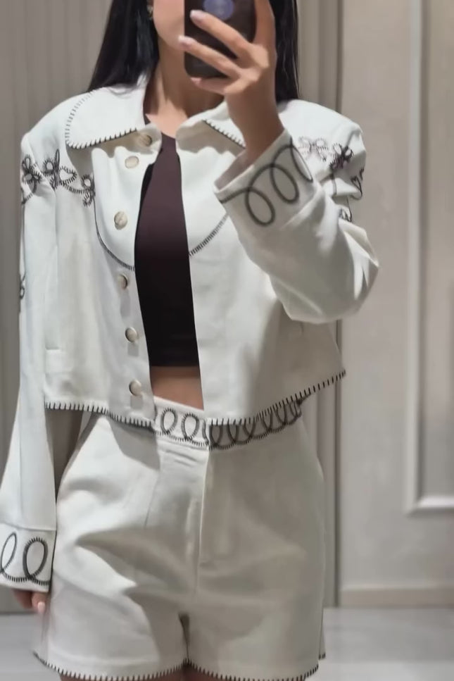 Kay Set Jacket with Short (QUZU BRAND)