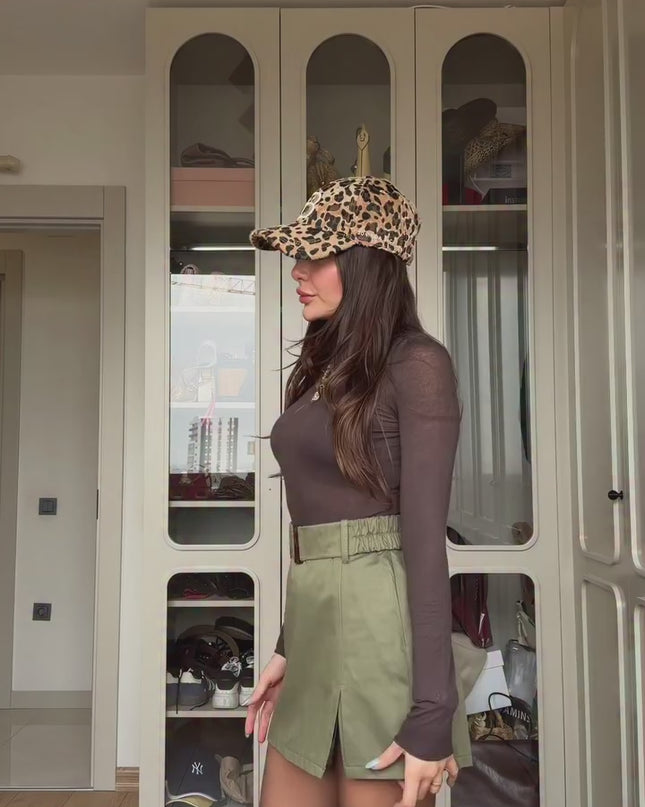 Luciana Belted Short Skirt Set (QUZU BRAND)