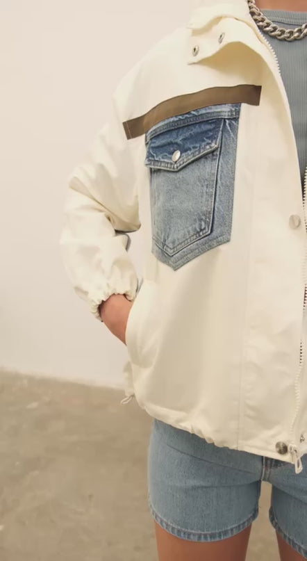 Stylish Jacket with Denim