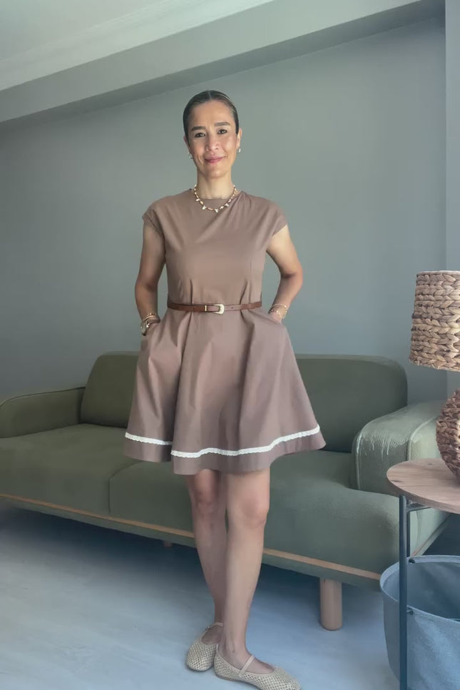 Capella Dress with Leather Belt