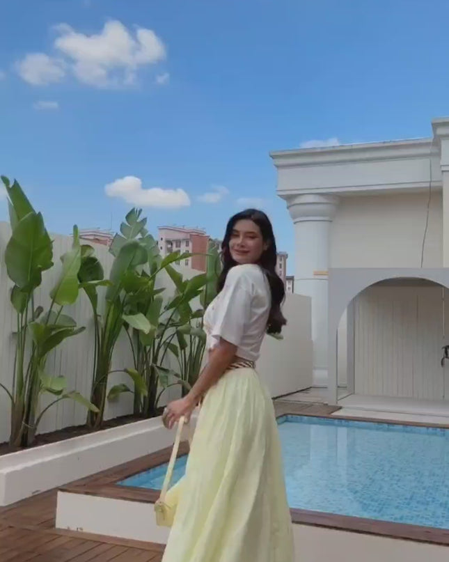 Camila Long Skirt With Belt