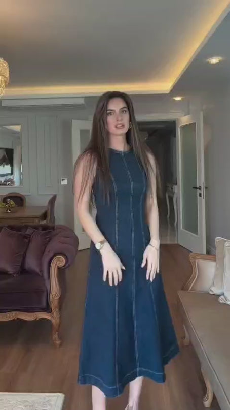 Lorena Lycra Denim Dress