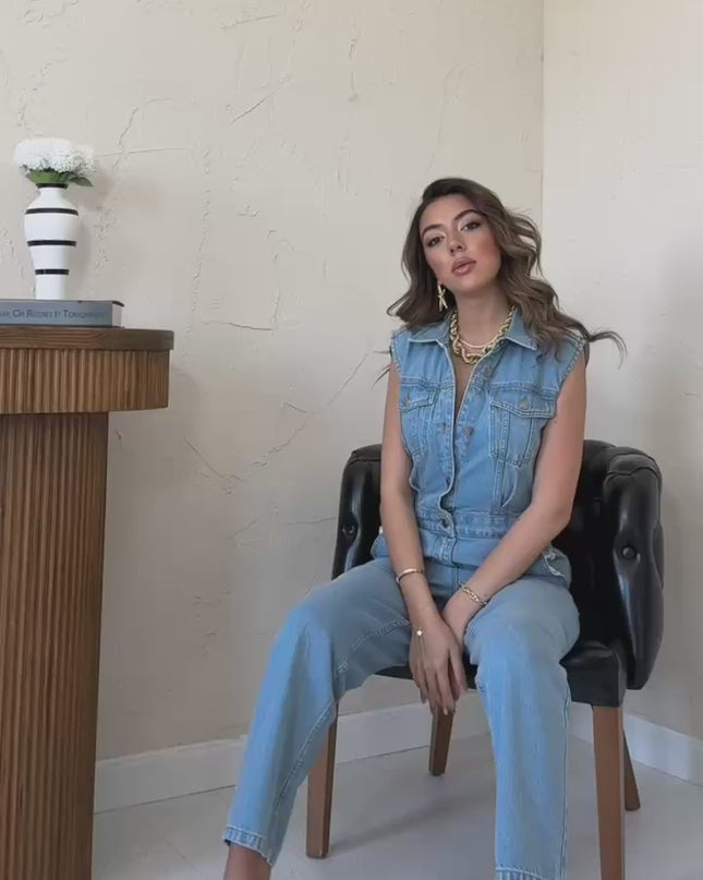 Isabelle Denim Jumpsuit