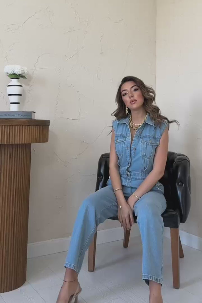 Isabelle Denim Jumpsuit