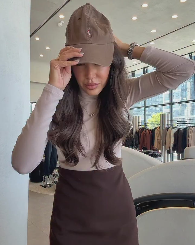 Brown Sadie Fur Detailed Cashmere Coat