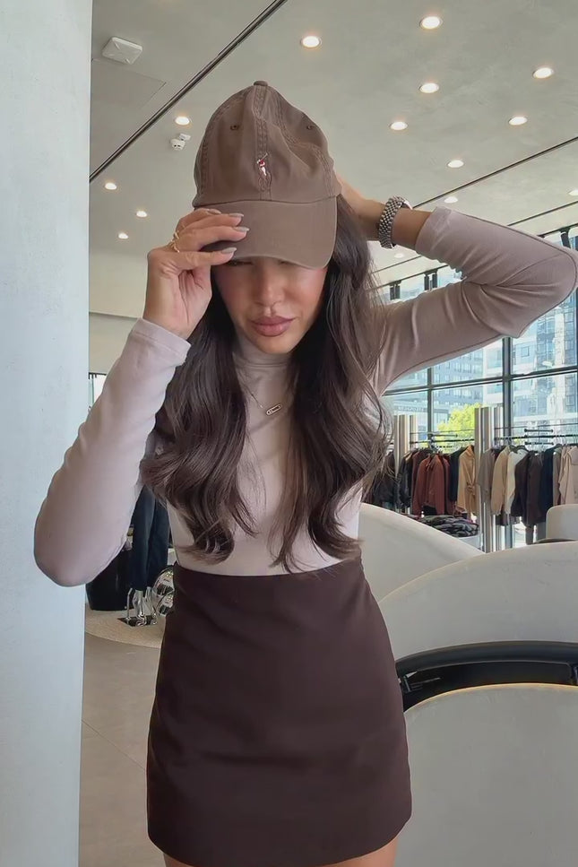Brown Sadie Fur Detailed Cashmere Coat