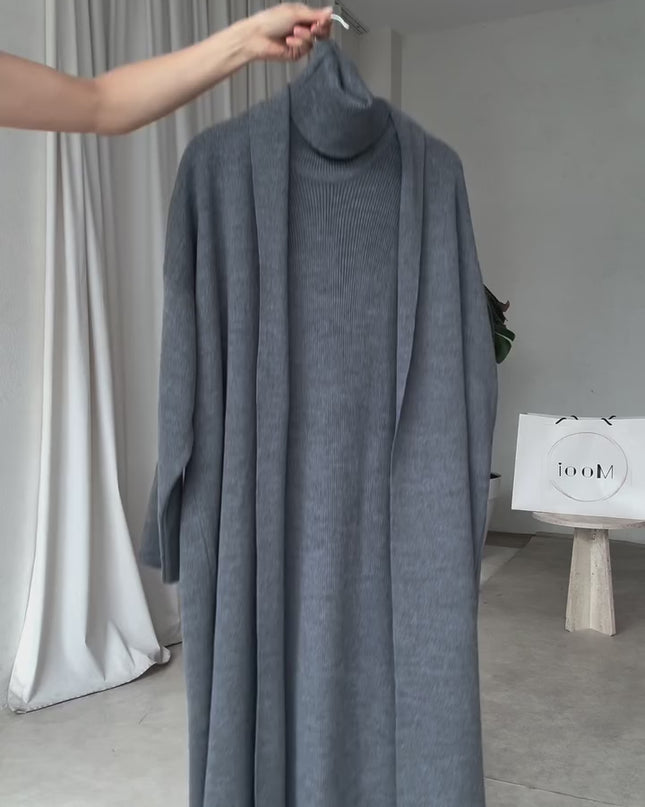 Kael Dress with long cardigan
