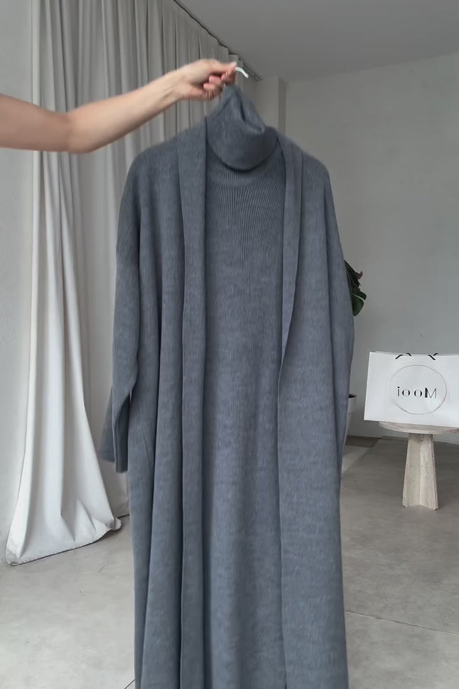 Kael Dress with long cardigan