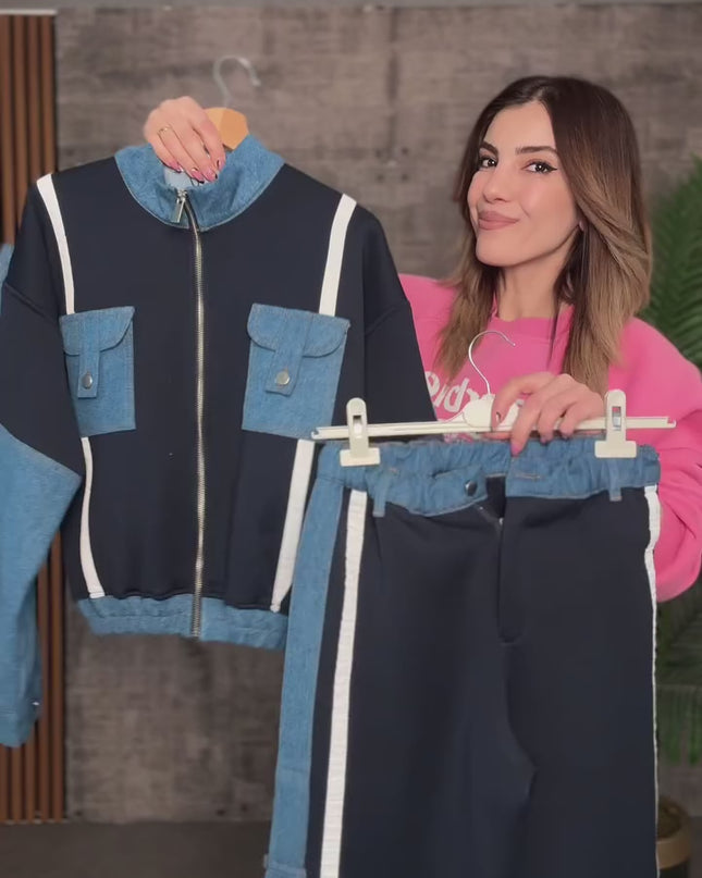Amira Denim Tracksuit
