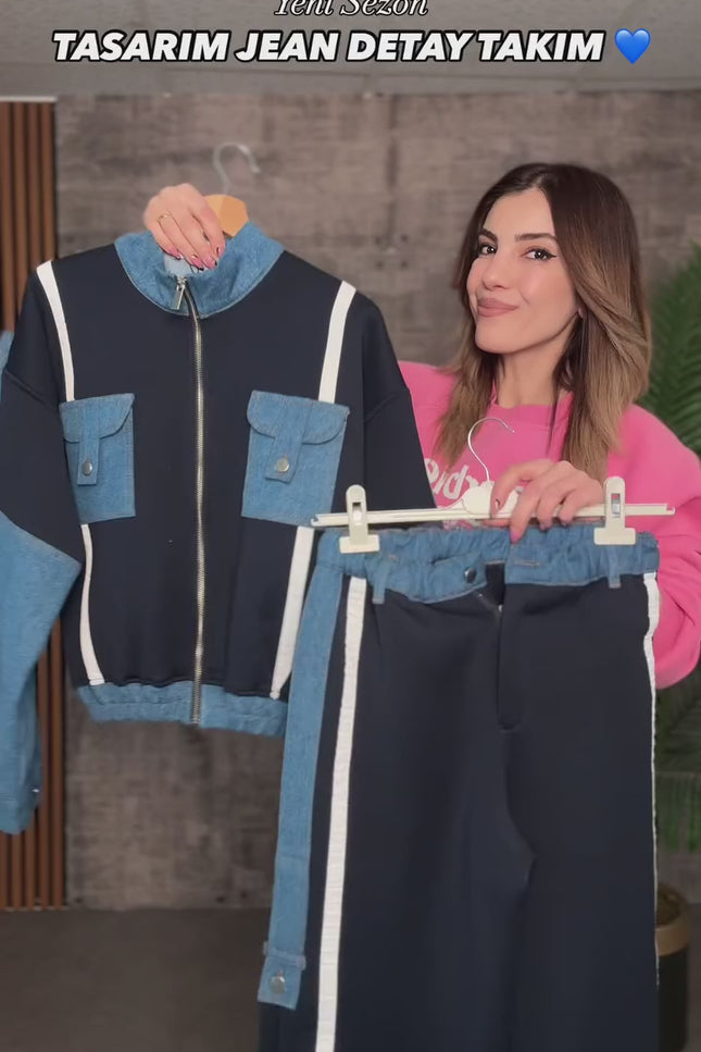 Amira Denim Tracksuit