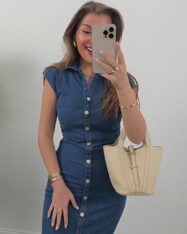 Premium Lycra Denim Dress