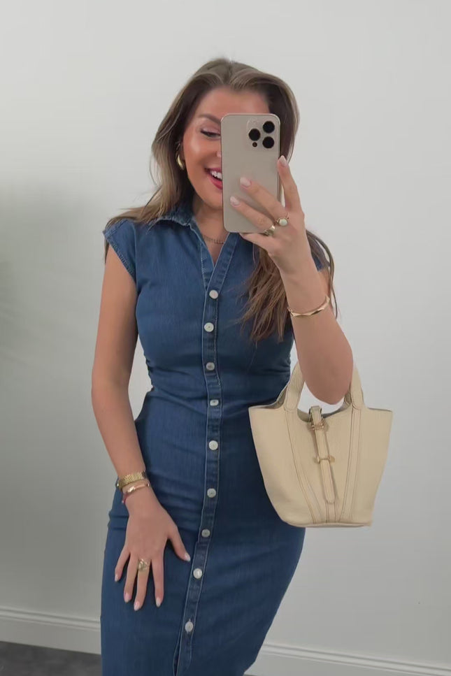 Premium Lycra Denim Dress