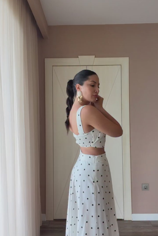 Polka Dot Skirt Set