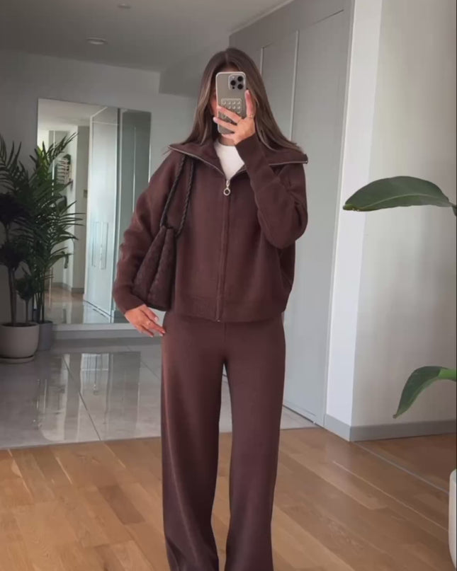 Ayer Knitwear Set - Brown