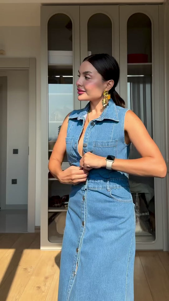 Aurora Denim Dress