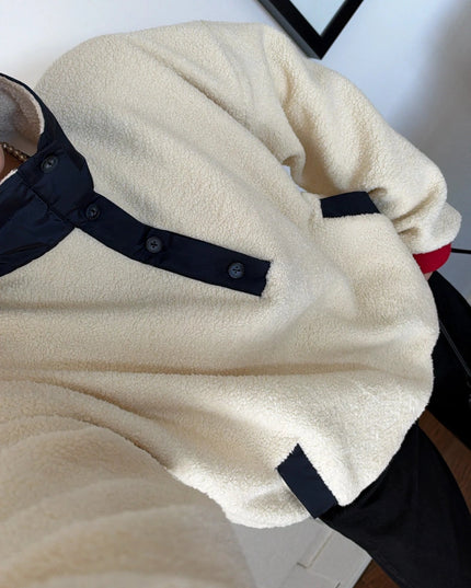 Teddy Printed Plush Sweatshirt