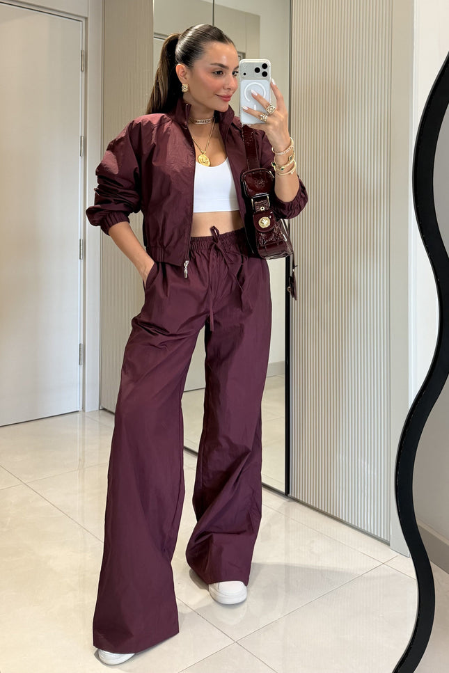 Vensa Plum Zippered Parachute Set