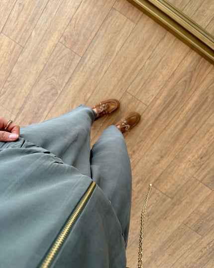 Belarus Zip-Up Sweatshirt and Tencel Pants Set