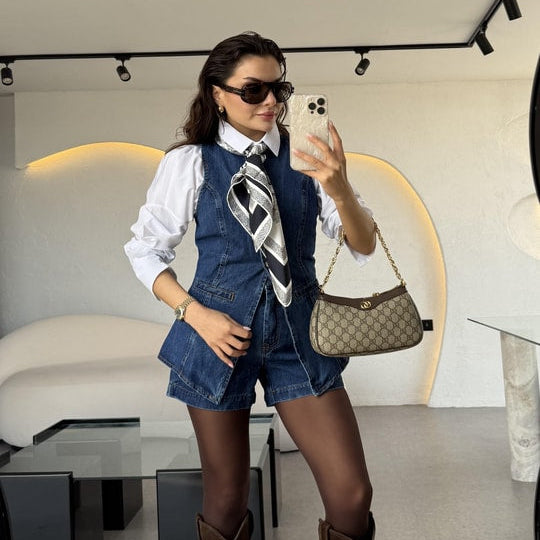 Denim Short & Vest