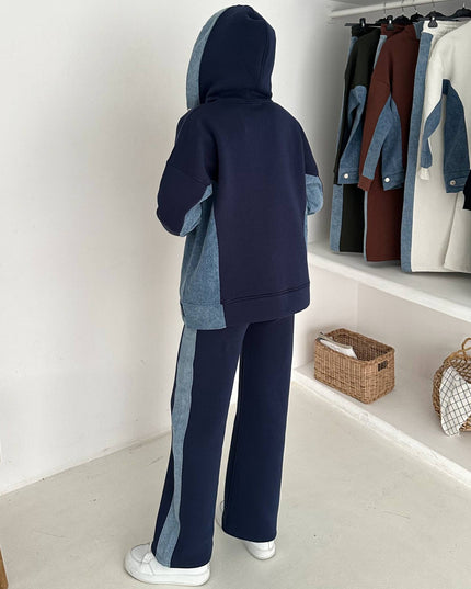 Siso Denim Tracksuit Navy