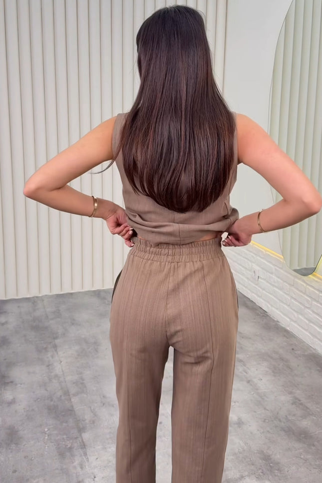 Pant With Gilet Set