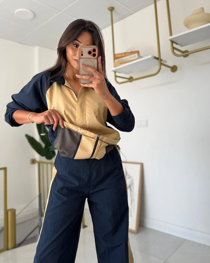 Technical Parachute Tracksuit Set