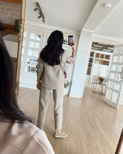 Belarus Zip-Up Sweatshirt and Tencel Pants Set