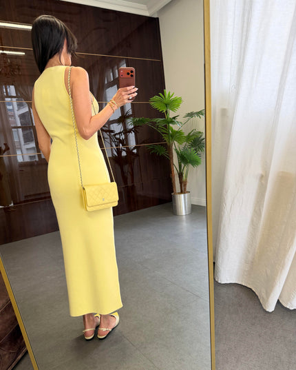 Ivy Dress With High Slit Detail