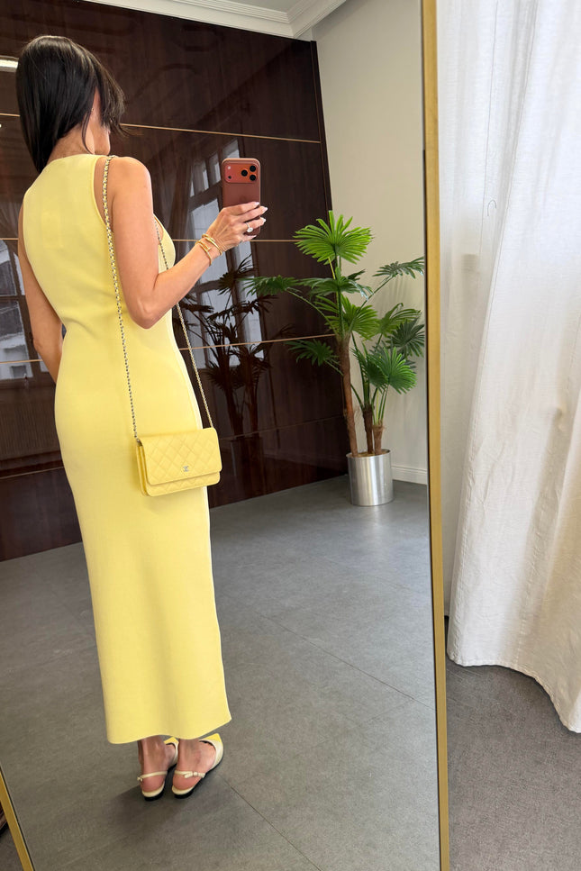 Ivy Dress With High Slit Detail