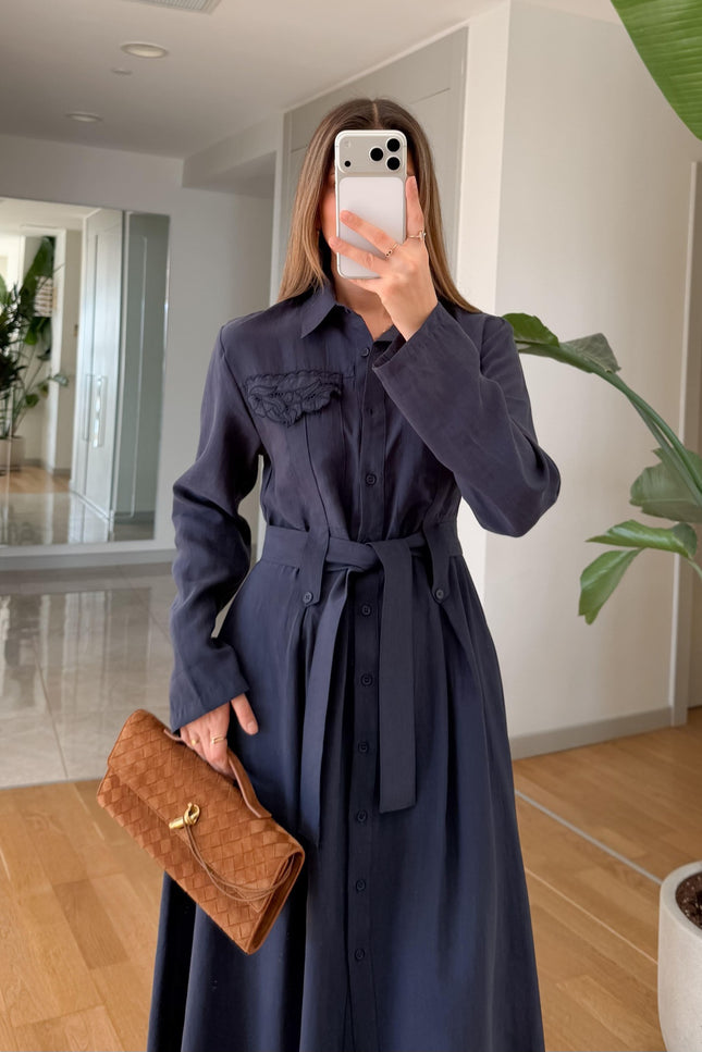 Andel Embroidered Detail Dress