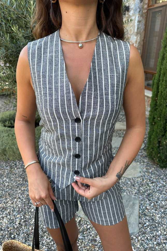 Vanilla Set Short with Vest