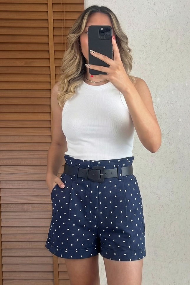 Melissa Short Striped With Belt