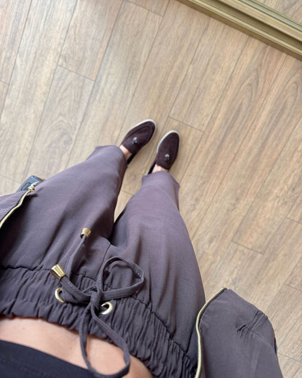 Belarus Zip-Up Sweatshirt and Tencel Pants Set