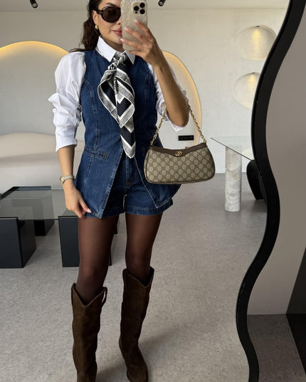 Denim Short & Vest