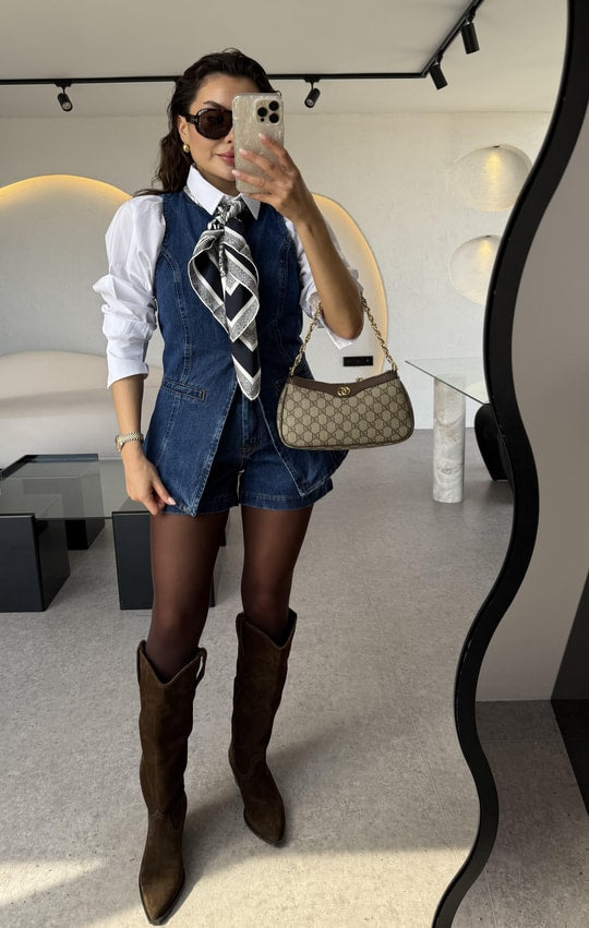 Denim Short & Vest