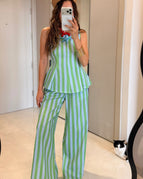 Green & Blue Stripe / S