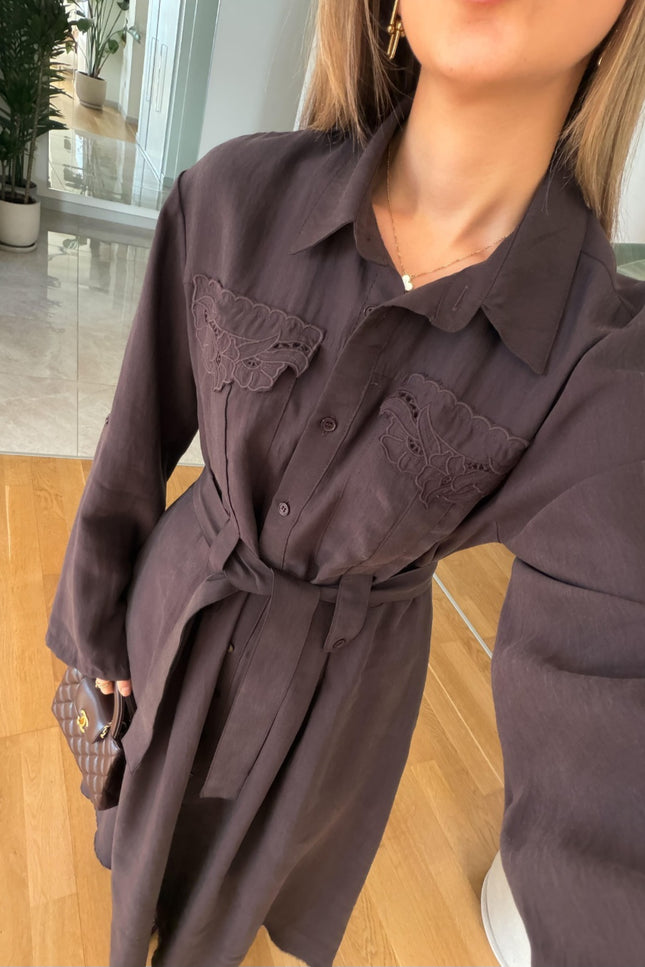 Andel Embroidered Detail Dress