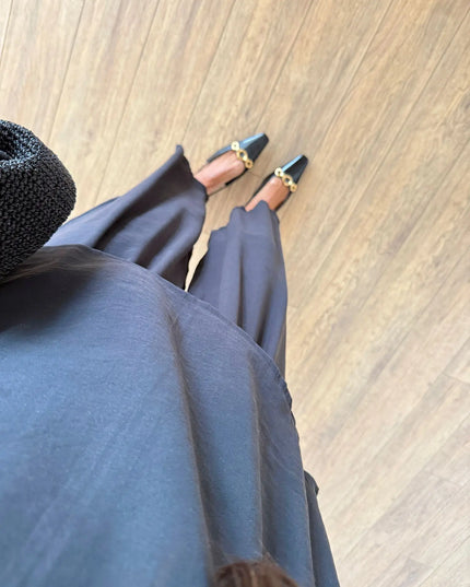 Lemon Short Sleeve Blouse Elastic Waist Pants Set