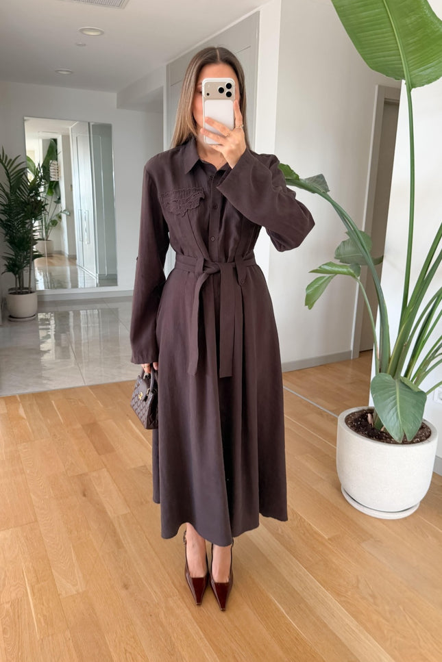 Andel Embroidered Detail Dress