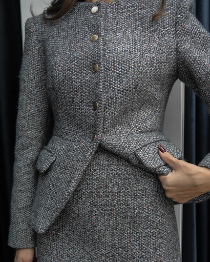 Black Battle Skirt and Jacket Set