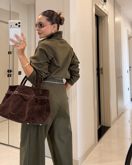 Spain Khaki Gabardine Set