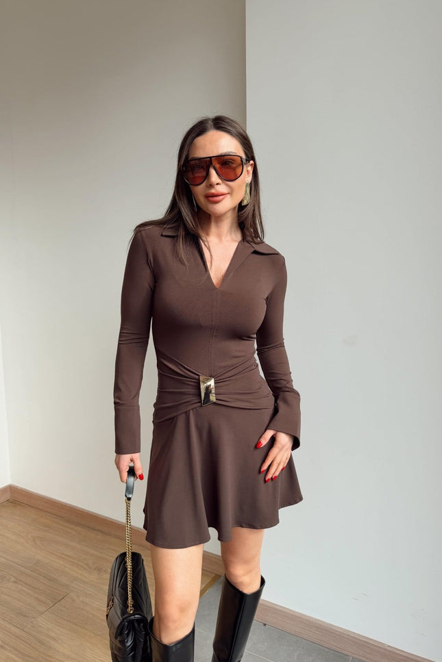 Melanie Buckle Detail Dress