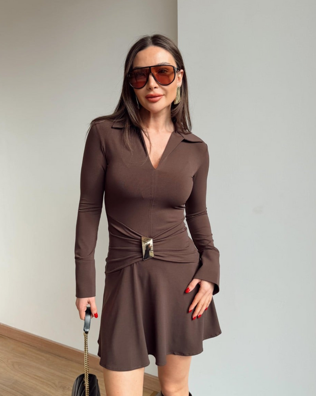 Melanie Buckle Detail Dress